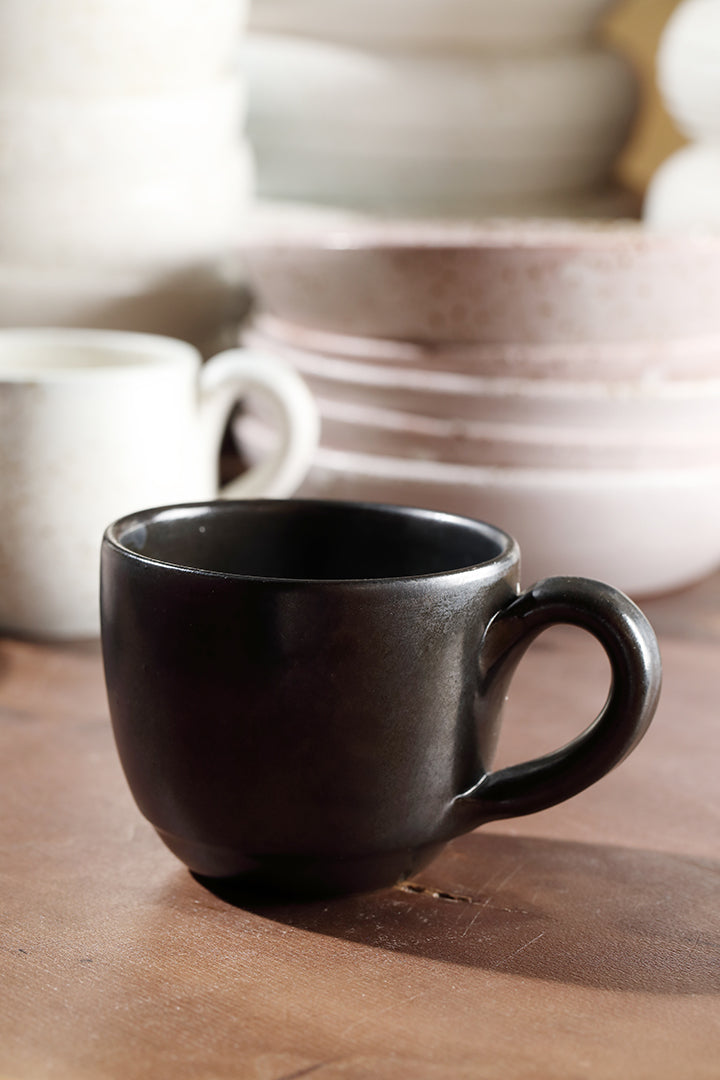 Ceramic Mug Round Black