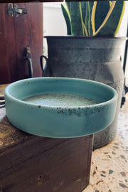 Ceramic Round Salad Bowl Green