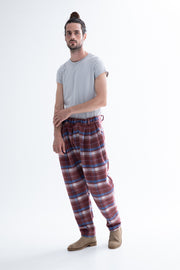 Jacopo Pants Plaid Fade Red