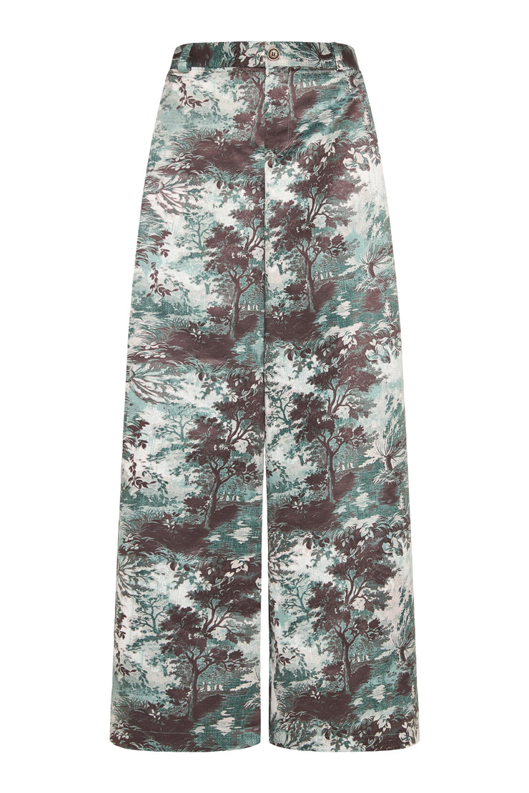 Erbe Pants Green & Grey Printed