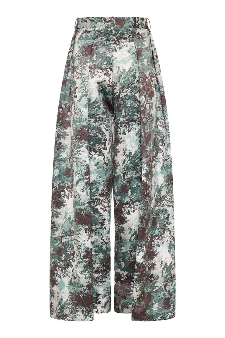 Erbe Pants Green & Grey Printed