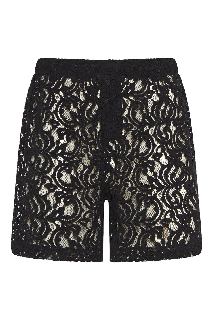Iberis Boxer Shorts Lace Black