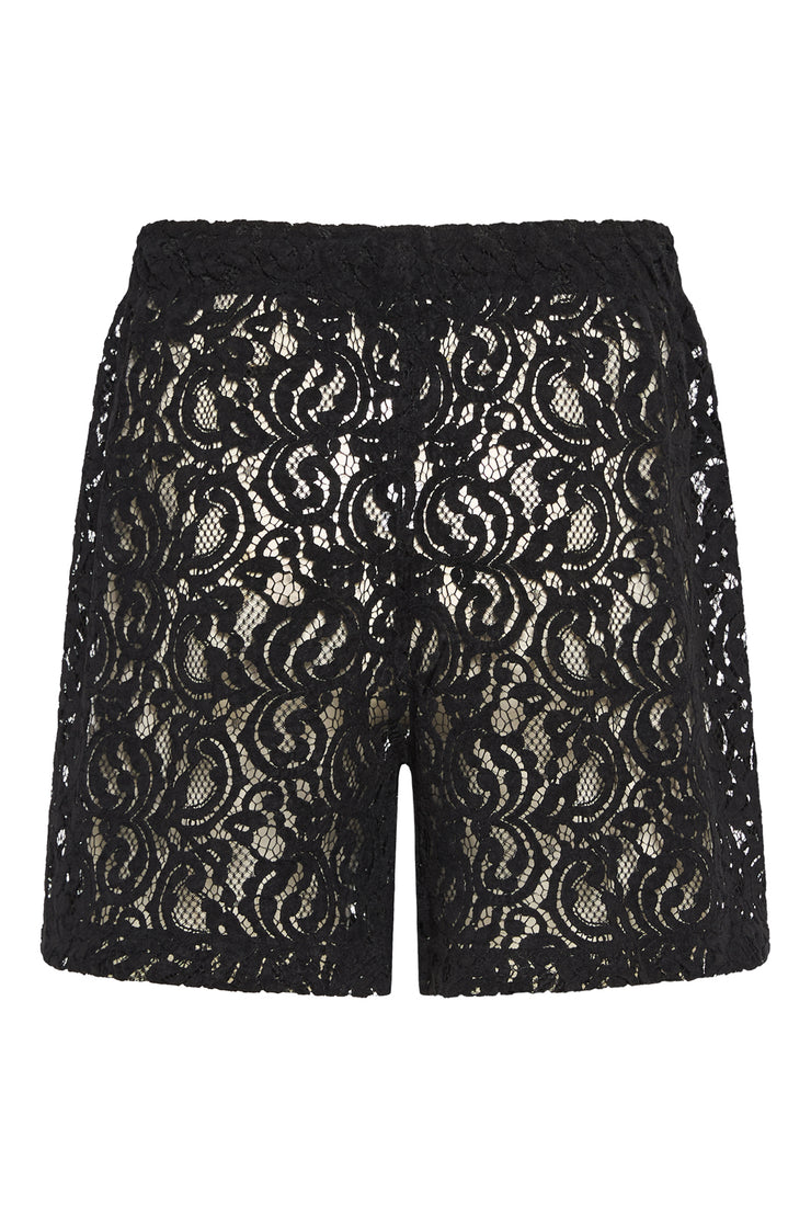 Iberis Boxer Shorts Lace Black