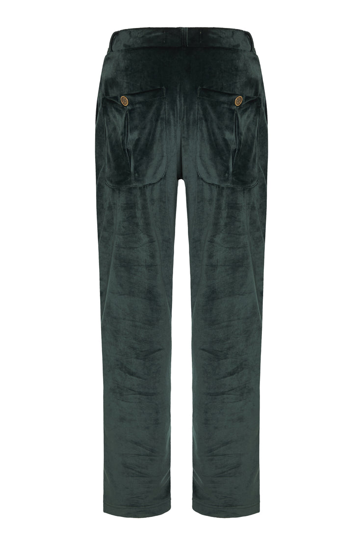 Jacopo Pants Velvet Dark Green