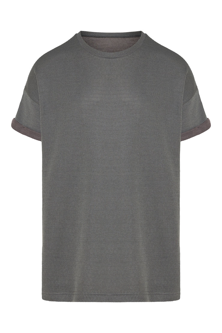 Square T-shirt Grey