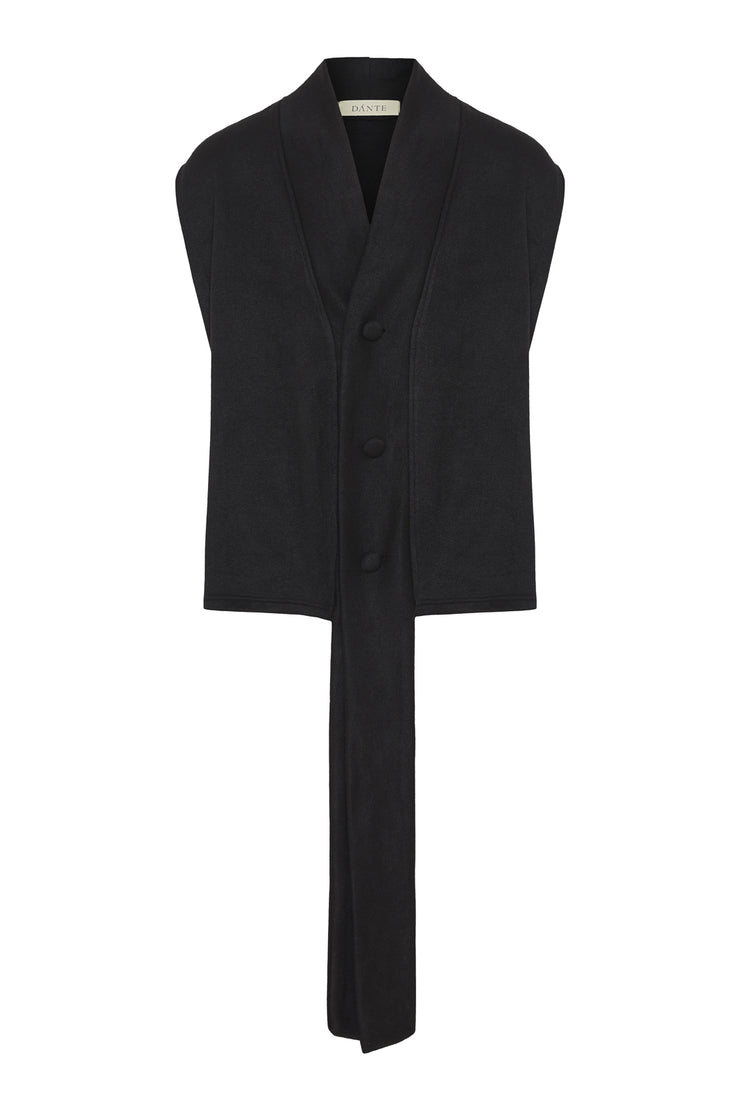 Canto Sleeveless Cardie Black