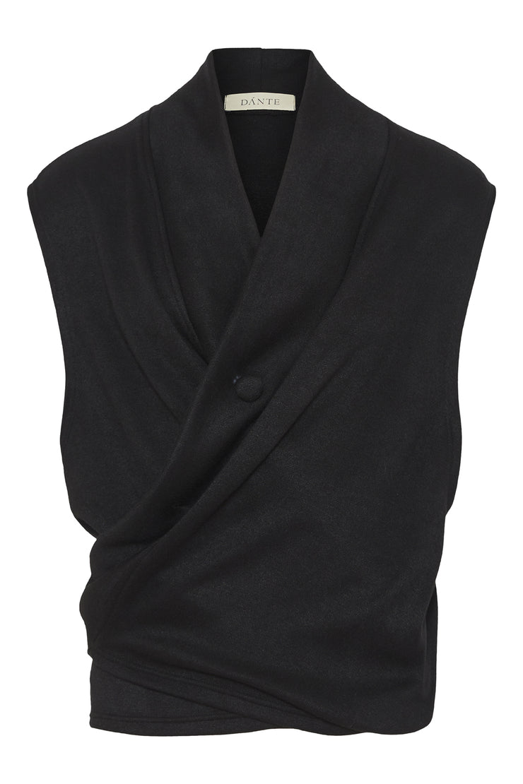 Canto Sleeveless Cardie Black