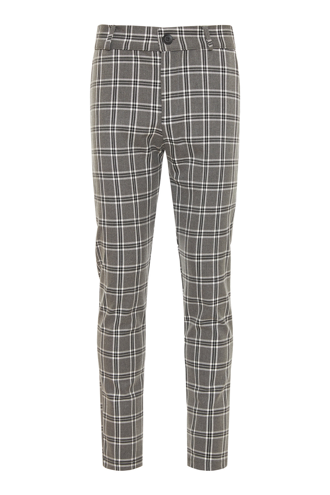 Crus Pants Plaid Grey - Main Image