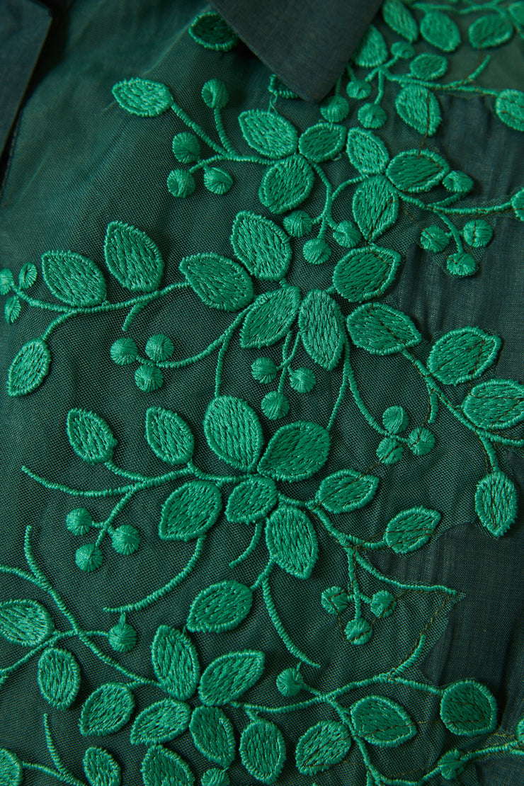 Affair Embroidered Shirt Green