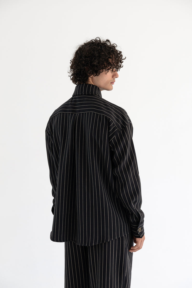 Femora Striped Shirt Black