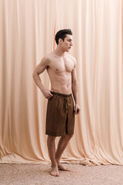 Iberis Long Boxer Shorts Brown