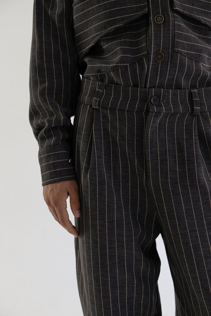 Soen Striped Pants Grey