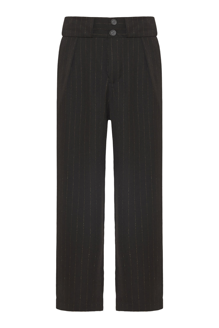 Vincenzo Pants Striped Black