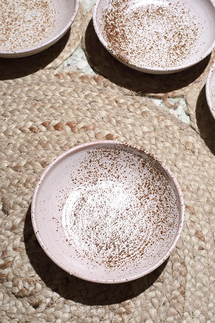 Ceramic pink bowl