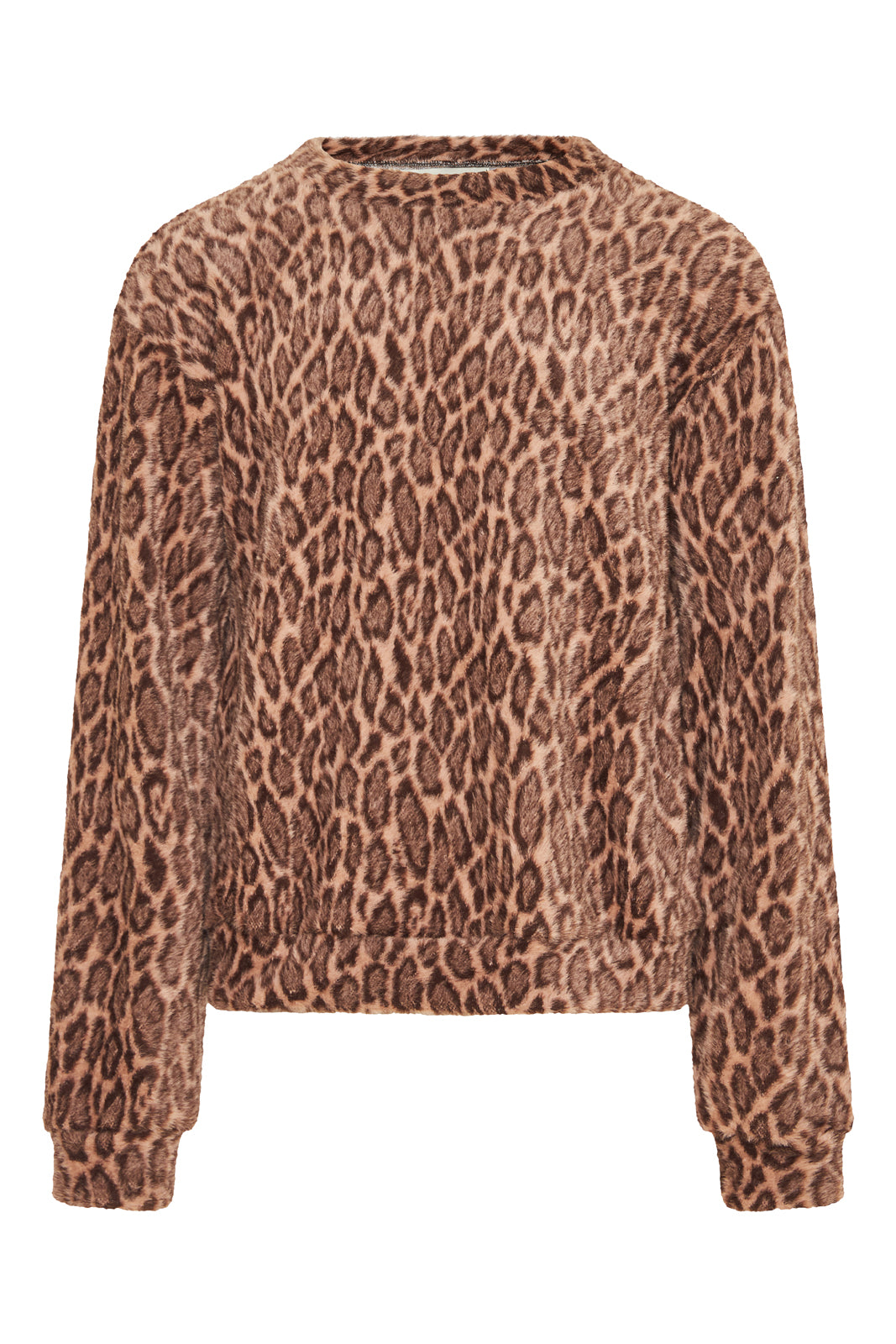 Leopard sleeve sweater sale