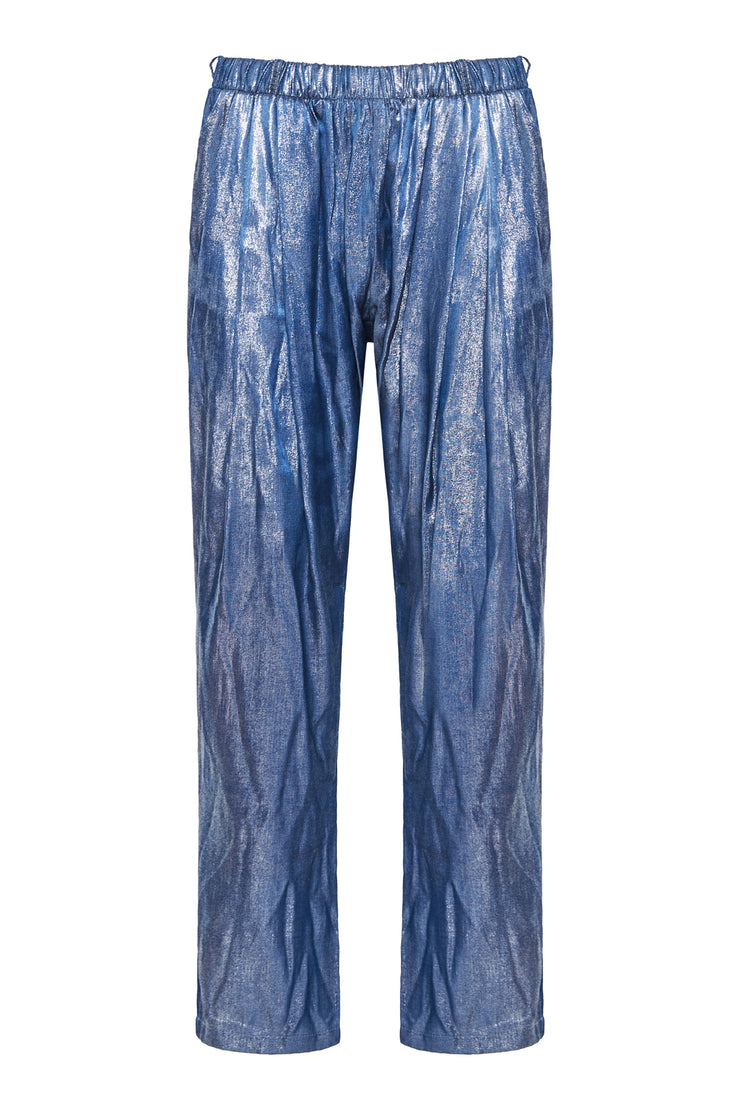 Jacopo Pants Metallic Blue