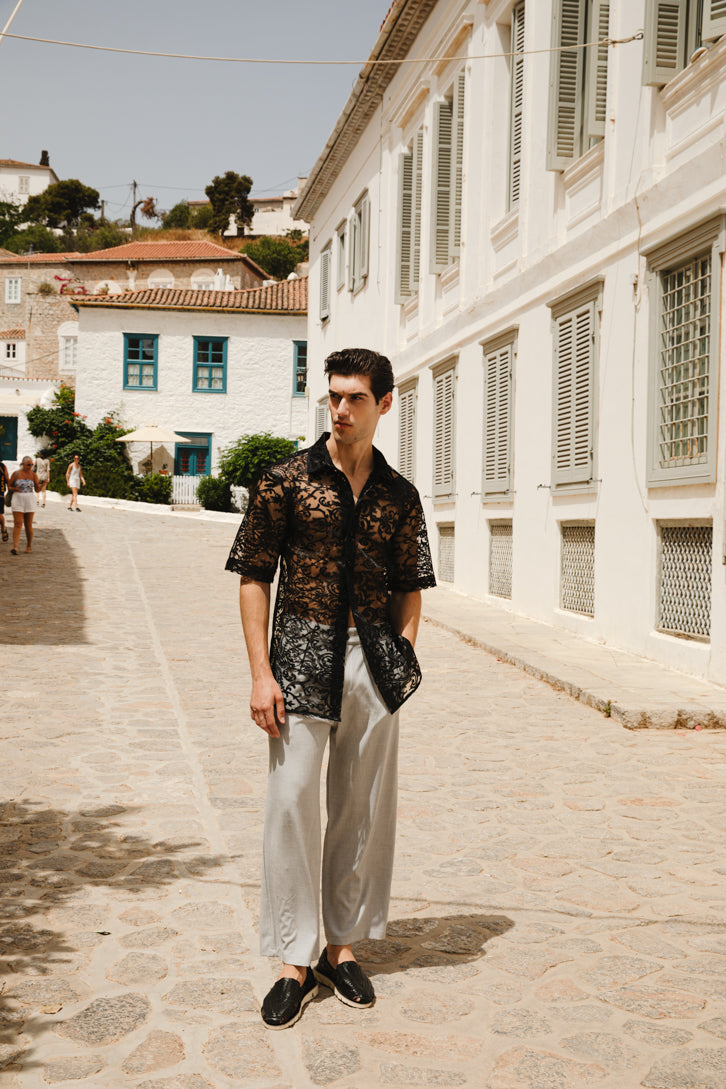 Anora Shirt Lace Black - Main Image