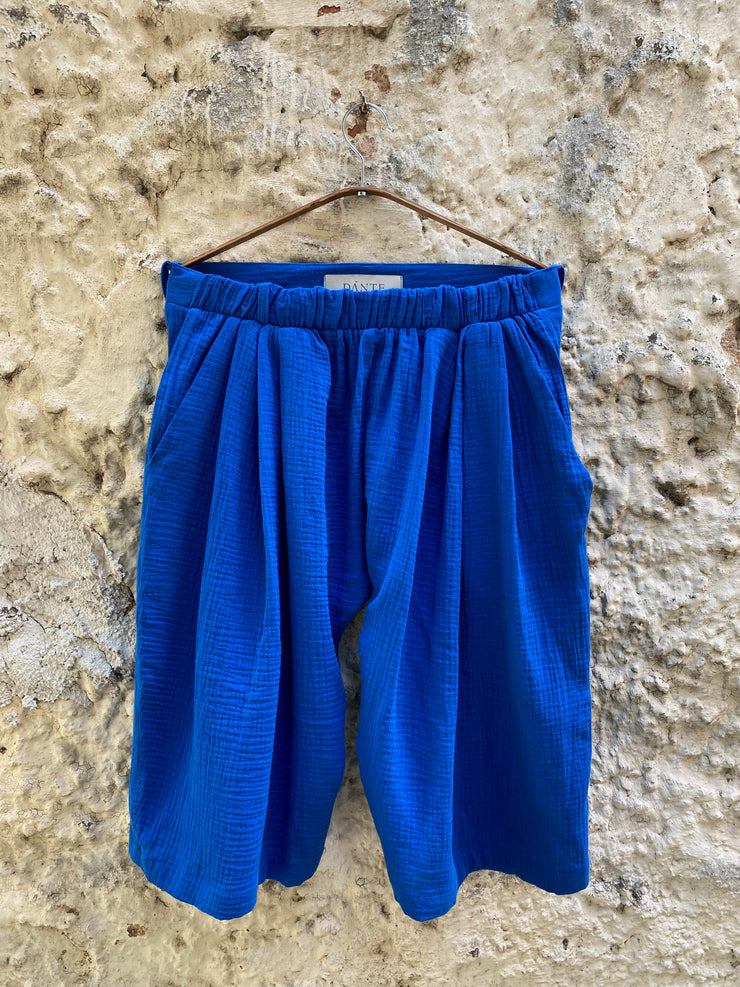 Dome Cotton Shorts Blue
