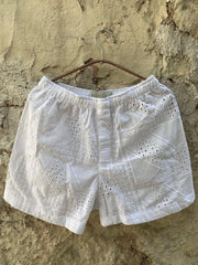 Iberis Boxer Shorts Broderie Off-White