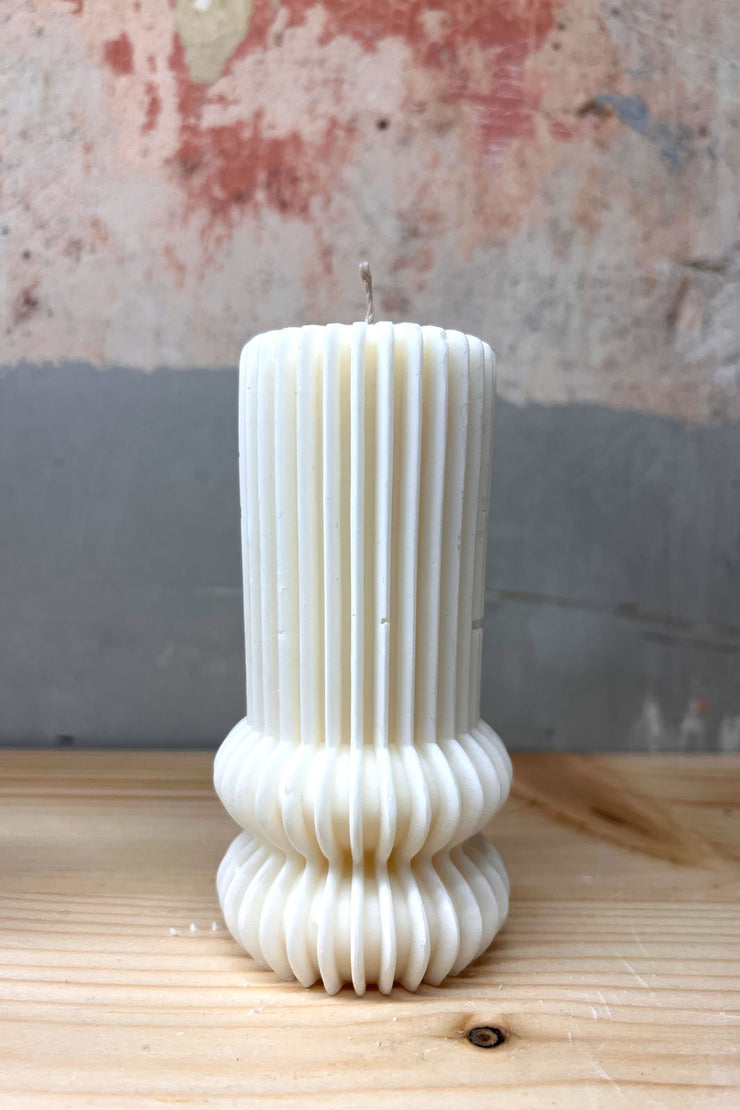 Handmade Candle Line Column White