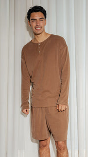 Iberis Ribbed T-shirt Brown