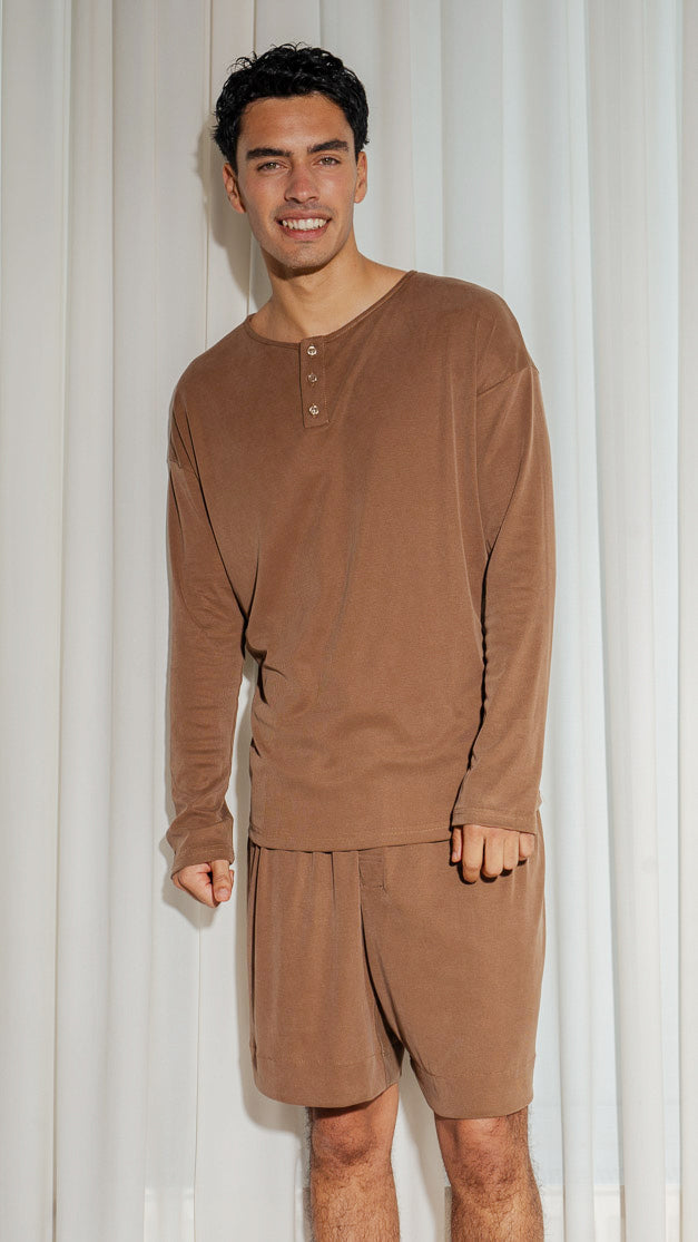 Iberis Ribbed T-shirt Brown