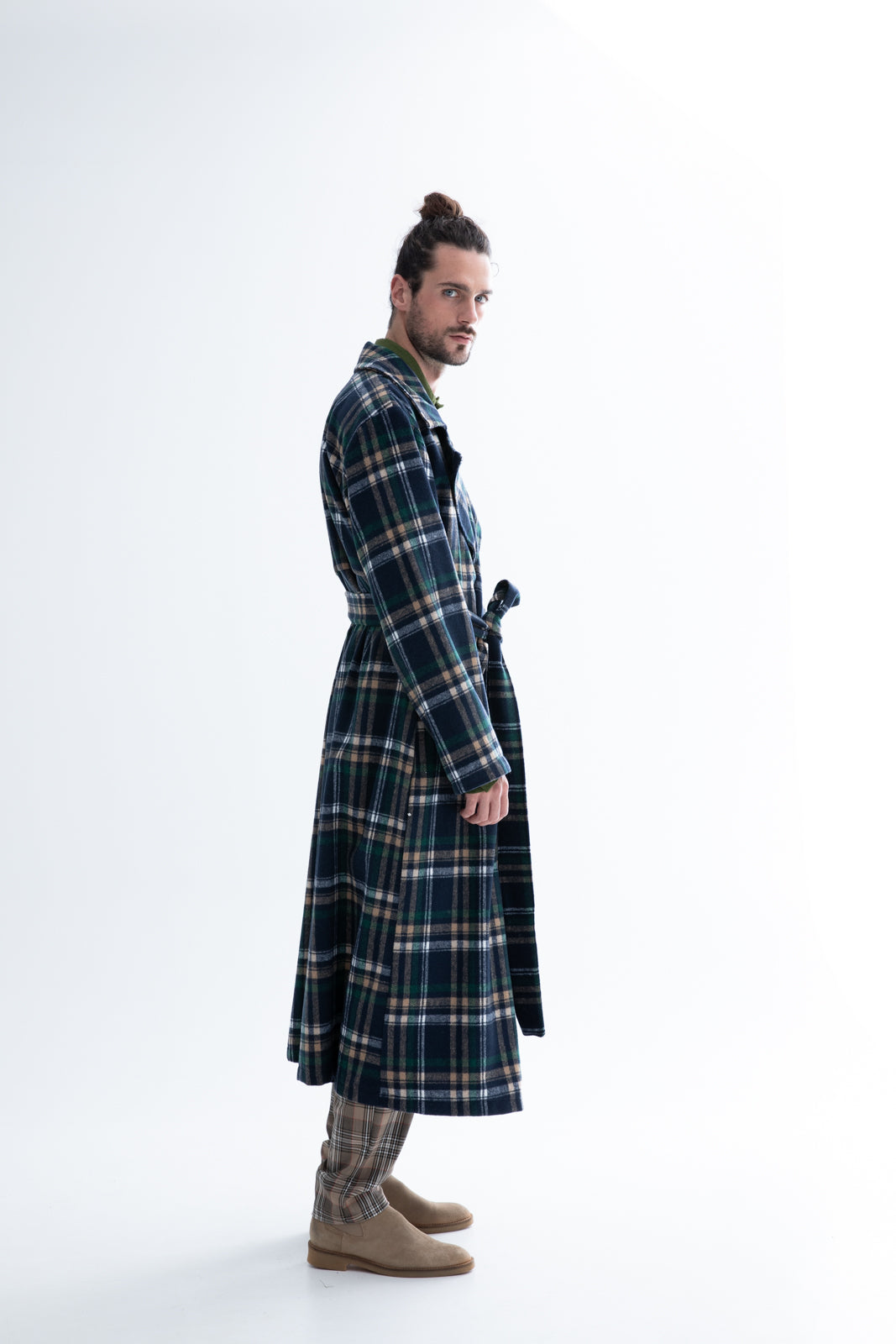 Firethorn Overcoat Plaid Blue – Dante Men
