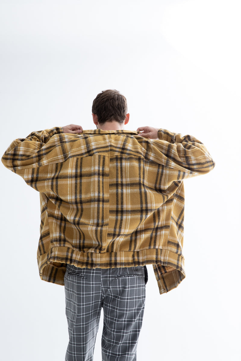 Mahaba Jacket Plaid Yellow – Dante Men