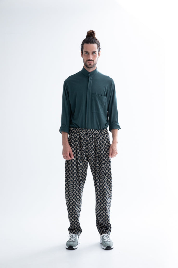 Jacopo Pants Rhombus Petrol