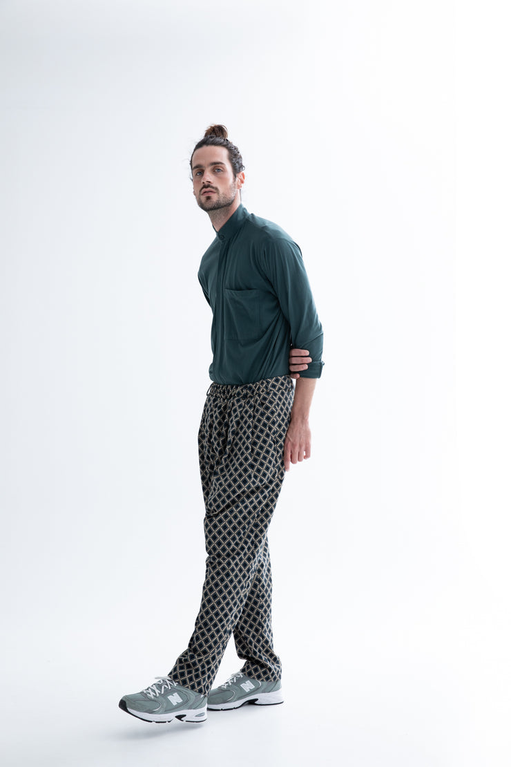 Jacopo Pants Rhombus Petrol