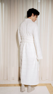 Desmos Quilted Robe White