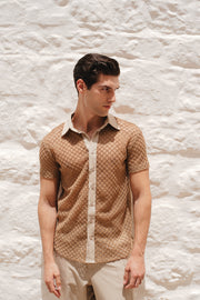 Midnight Mesh Shirt Beige