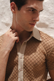 Midnight Mesh Shirt Beige