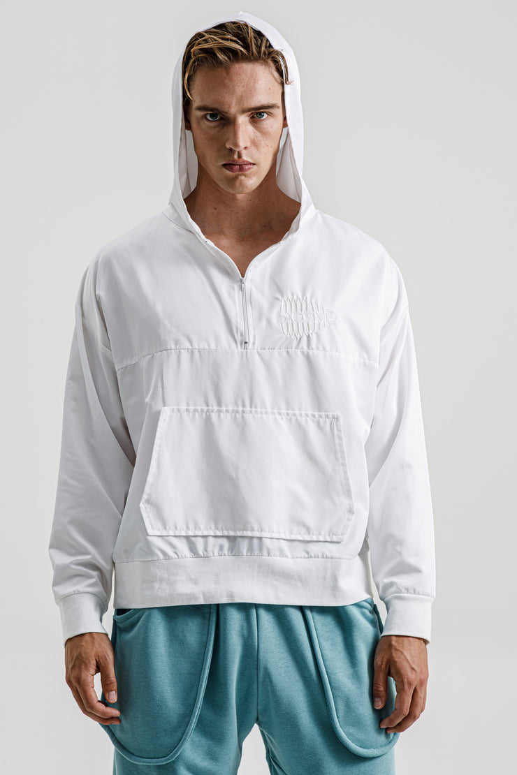 Cocito Hooded Anorak White
