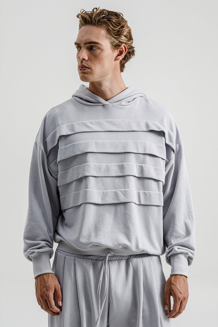 Medusa Pleated Sweater Grey
