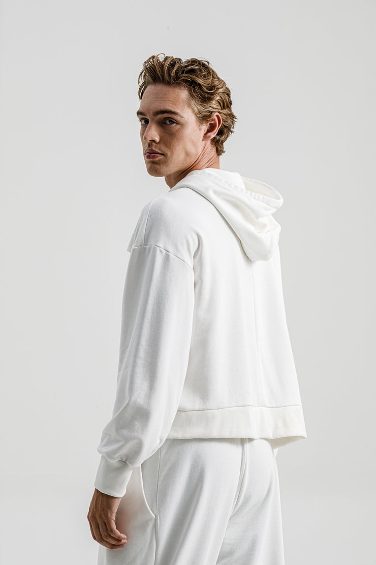 Medusa Pleated Sweater White