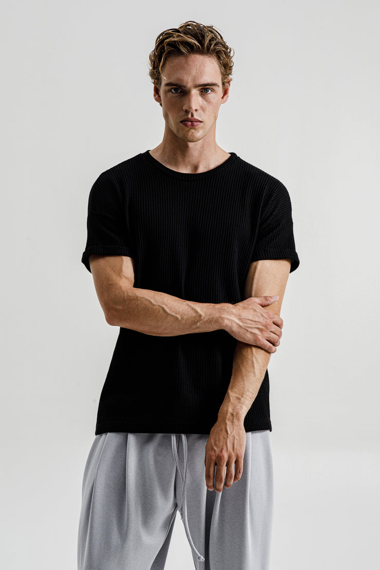 Square T-shirt Black