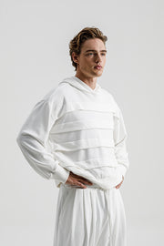 Medusa Pleated Sweater White