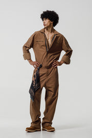Wingman Jumpsuit Brown