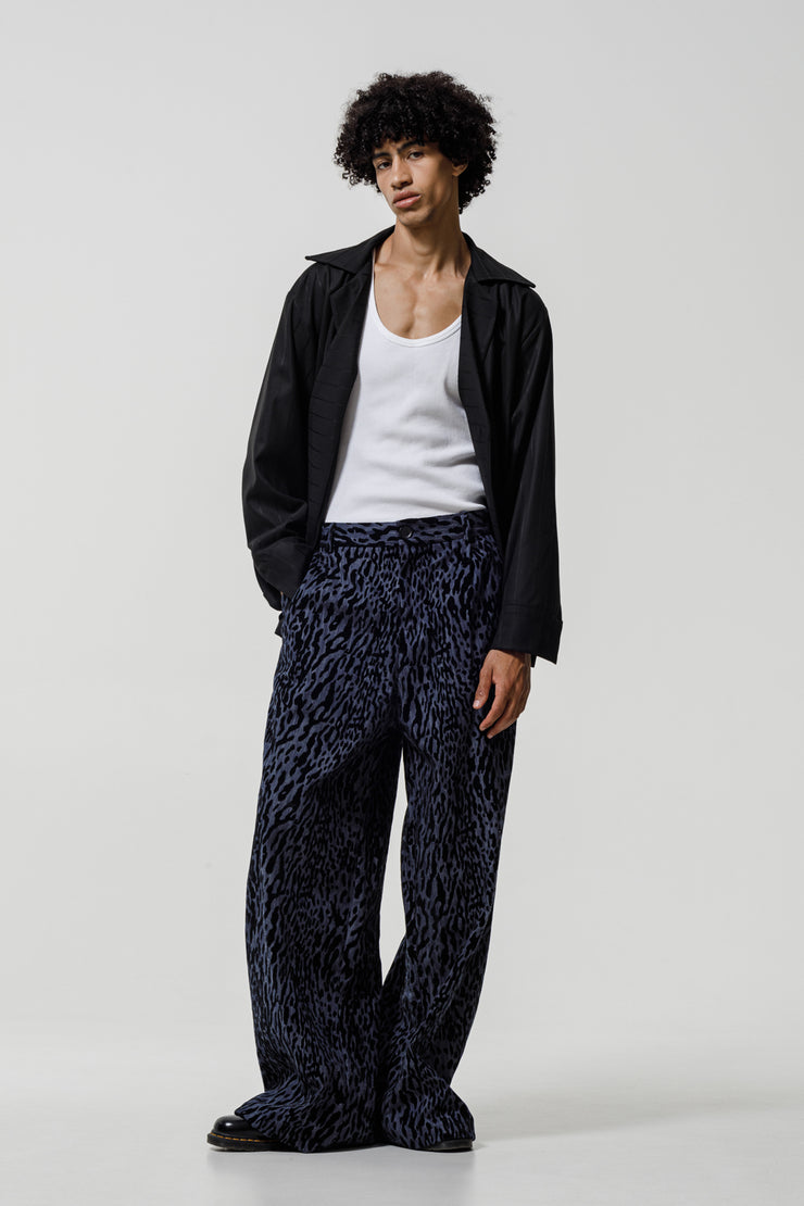 Eldoardo Pants Denim Animal Printed