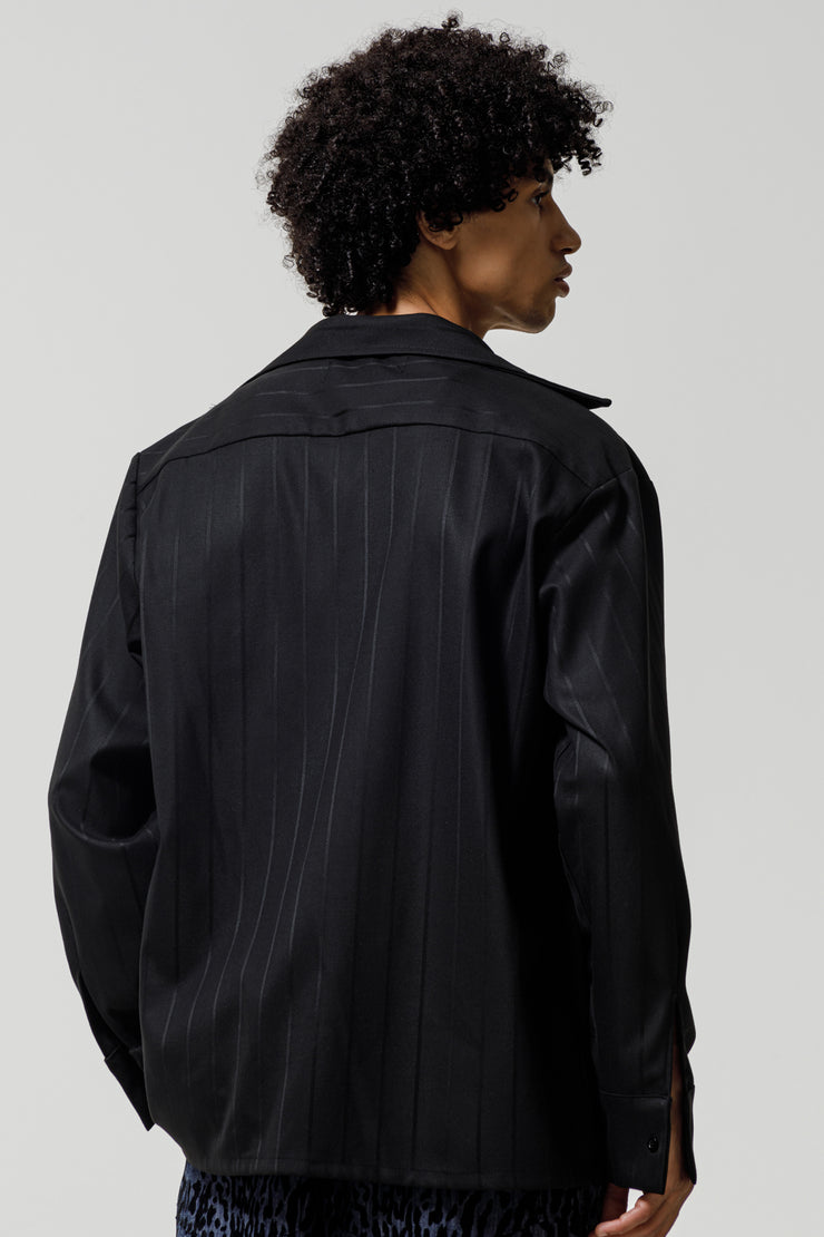 Vangauard Shirt Striped Black