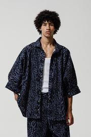 Altitude Jacket Denim Animal Printed