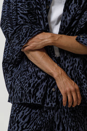 Altitude Jacket Denim Animal Printed