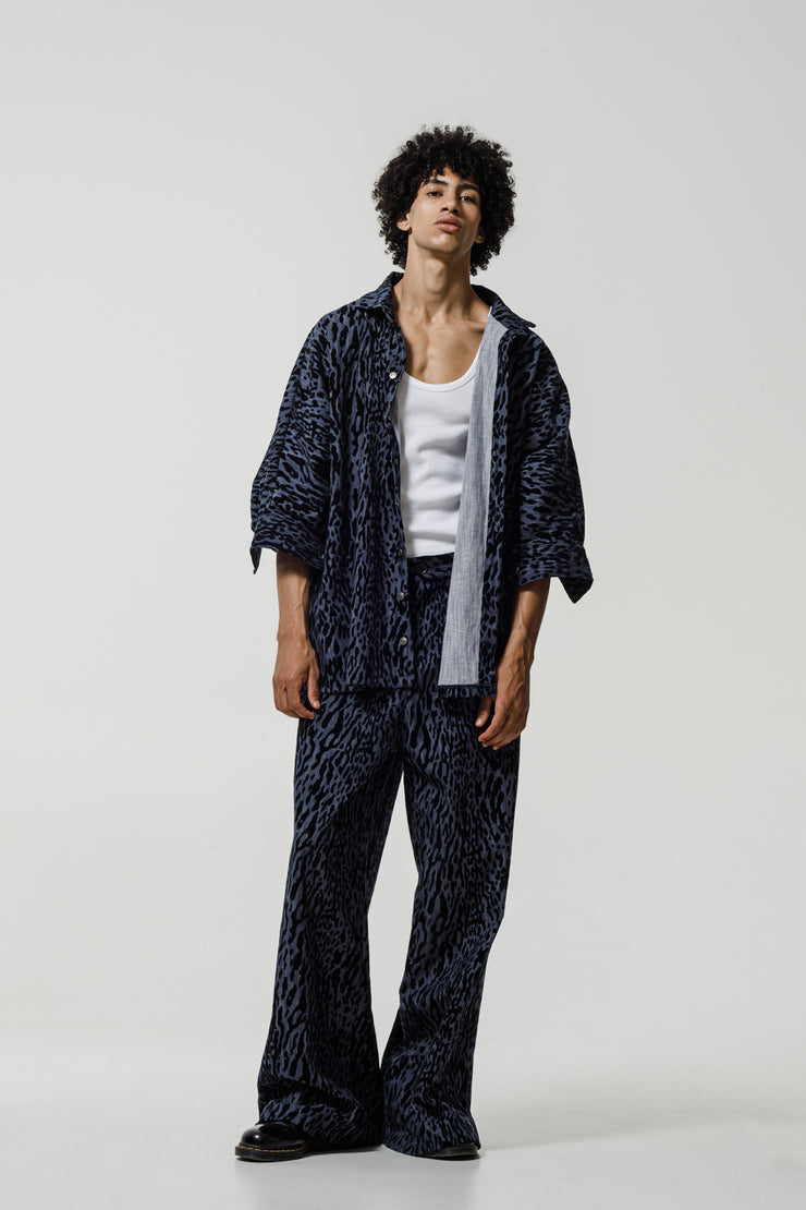 Altitude Jacket Denim Animal Printed