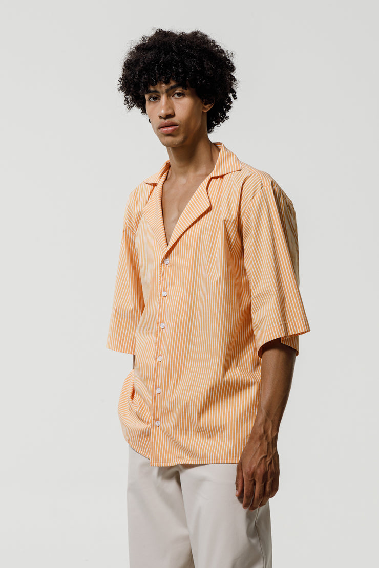 Horizon Shirt Striped Orange