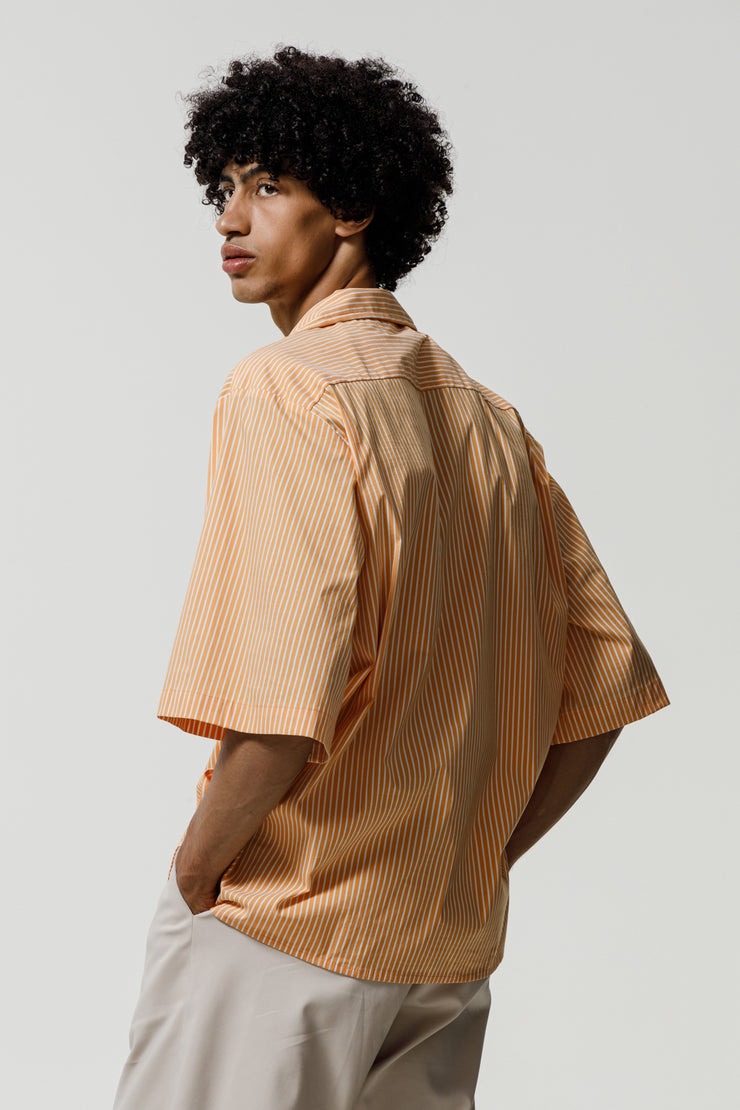 Horizon Shirt Striped Orange