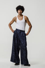 Kleos Pants Denim Snake Printed