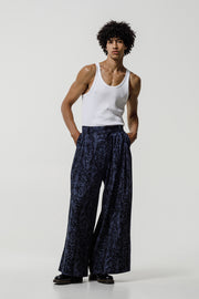 Kleos Pants Denim Snake Printed