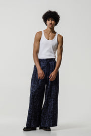 Kleos Pants Denim Snake Printed