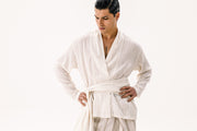 Arco Wrap Shirt Ecru